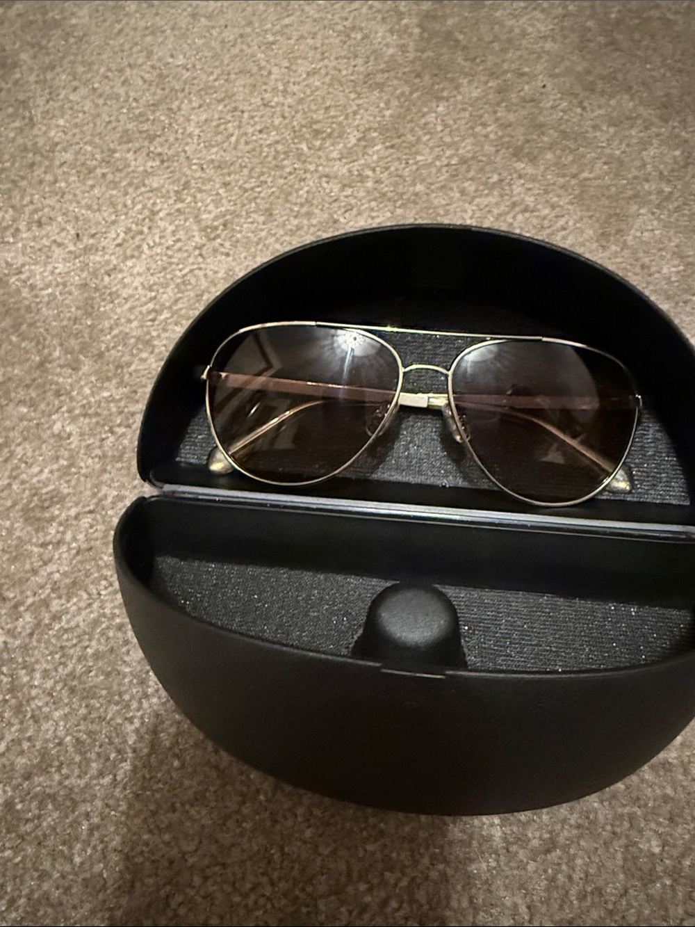 kate spade Gold Frame Sunglasses with Brown Lenses